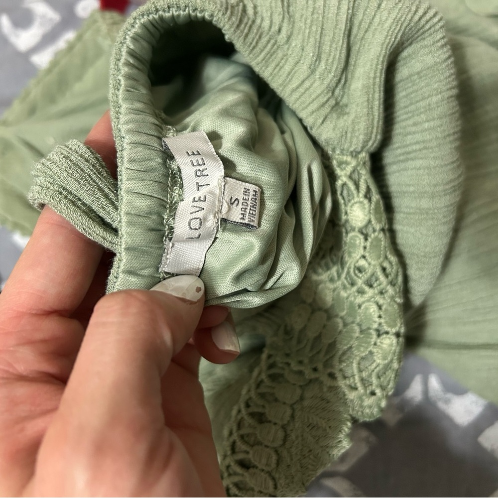 Love Tree Sage Green Midi Dress - Picture 4 of 4